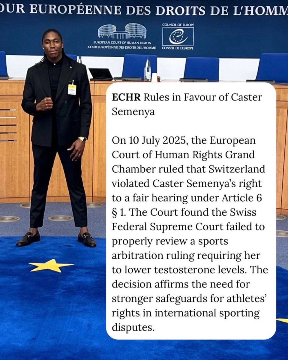 SAWASF (@sa_wasf) on Twitter photo SAWASF stands with <a href="/MightyCaster/">Caster Semenya</a> and all women affected by IAAF policies. We fought against gender testing since 1999 & even got the IOC to drop it for Sydney 2000. Caster speaks for many who can’t. We won’t stop✊🏾. We couldn’t be more proud for this victory 🇿🇦
#proudlysawasf SAWASF stands with <a href="/MightyCaster/">Caster Semenya</a> and all women affected by IAAF policies. We fought against gender testing since 1999 & even got the IOC to drop it for Sydney 2000. Caster speaks for many who can’t. We won’t stop✊🏾. We couldn’t be more proud for this victory 🇿🇦
#proudlysawasf