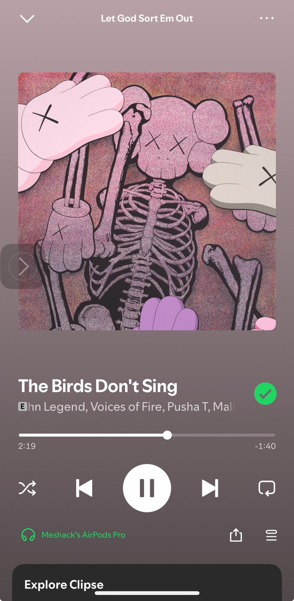 Can’t even get past this track!! #LetGodSortEmOut #Clipse 🔥🔥🔥🔥🔥🔥