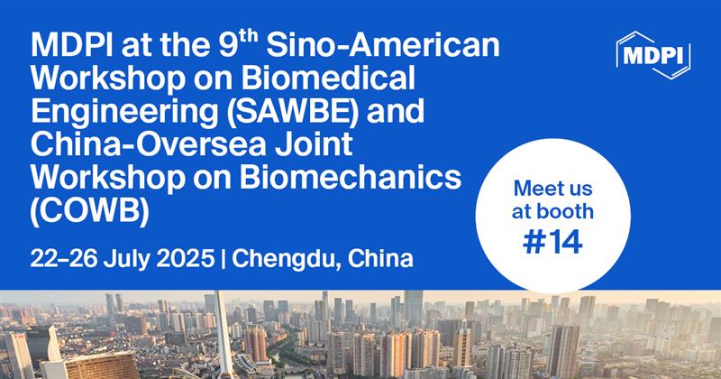 CurrentOncology's tweet image. π Meet MDPI at SAWBE & COWB 2025 in Chengdu, China!
π
July 22-26 | Booth #14
π¬ Meet our editors & explore top journals.
π Learn more: brnw.ch/21wU3Ob
#SAWBE2025 #COWB #OpenAccess