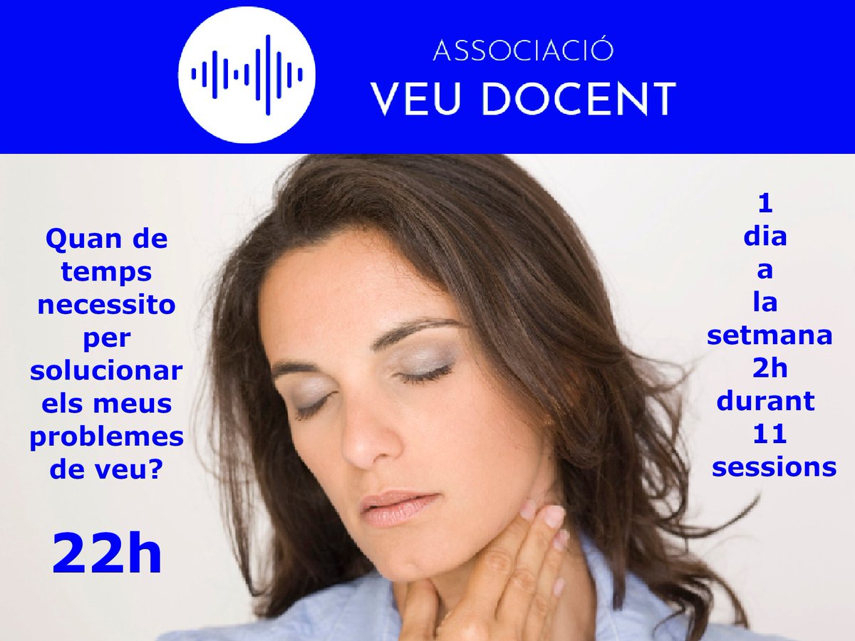 La propera oportunitat serà en el curs intensiu de tardor que començarà a l'octubre. Només 10 places disponibles. Demana procediments d'inscripció a  
veudocent@associacioveudocent.com
#veu #problemesdeveu #solucions #22h #veudocent #associacióveudocent
