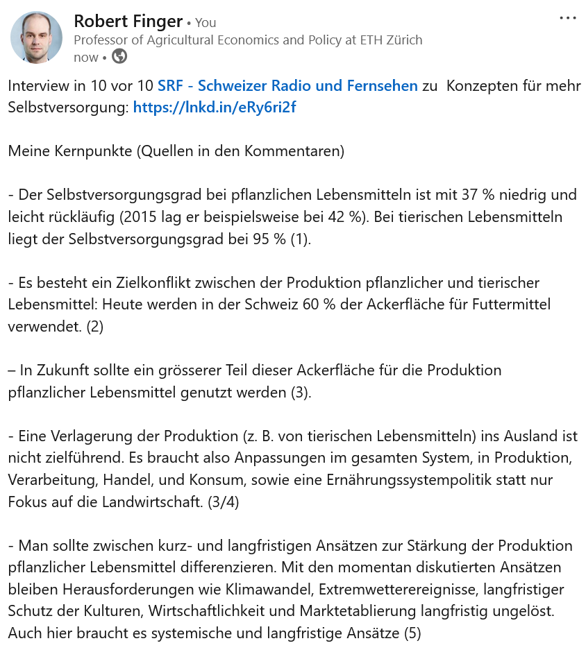 RobertFinger1's tweet image. Interview in 10 vor 10 SRF zu  Konzepten für mehr Selbstversorgung, srf.ch/play/tv/redire…

Details und Quellen im LinkedIn Post linkedin.com/posts/robert-f…