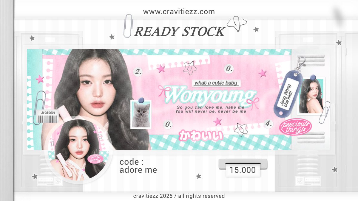 cravitiezz's tweet image. help repost please, thank u 💗

haii, biyan membawa layout rs ready stock jang wonyoung wony ive yang lucu dan bisa dijemput di dm yaa &amp;lt;3

#zonauang #zonajajan #zonaba