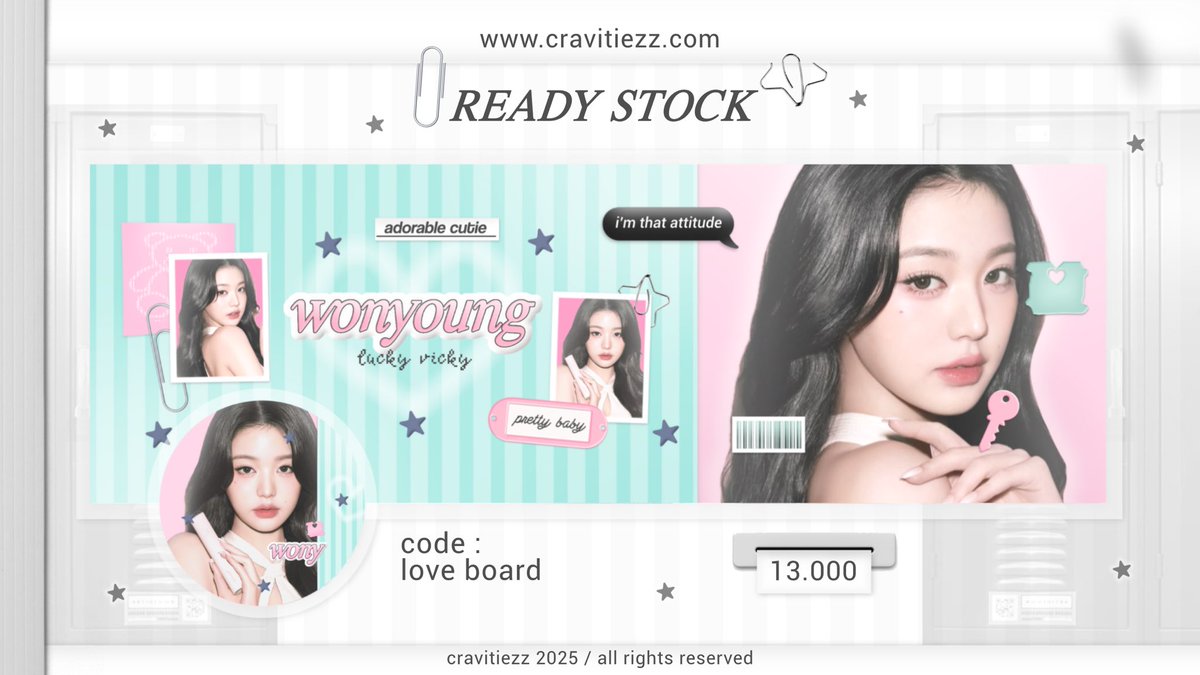 cravitiezz's tweet image. help repost please, thank u 💗

haii, biyan membawa layout rs ready stock jang wonyoung wony ive yang lucu dan bisa dijemput di dm yaa &amp;lt;3

#zonauang #zonajajan #zonaba