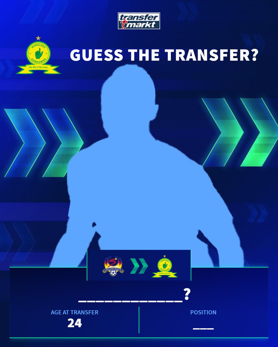 𝗧𝗛𝗜𝗦 𝗢𝗡𝗘𝗦 𝗔 𝗟𝗜𝗧𝗧𝗟𝗘 𝗧𝗥𝗜𝗖𝗞𝗬...

Its 2008 and Sundowns sign this player from SuperSport United... Do you know who it is? 🤔

Level = Medium 🟠