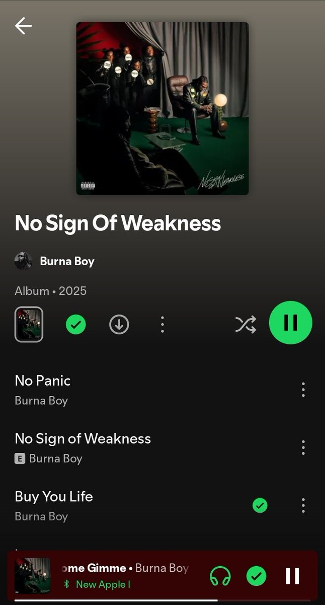 #NOSIGNOFWEAKNESS 
We chopping good music 🦍🦍