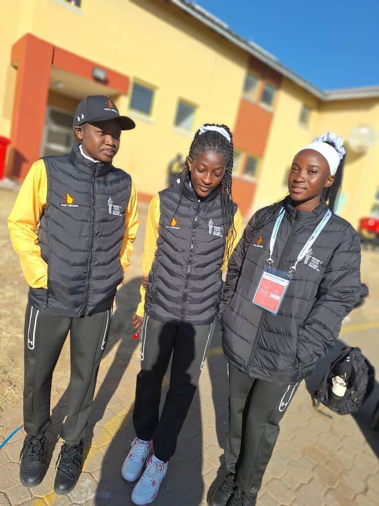Congratulations to #BUSE National Sports Academy athletes Martha Chipuriro, Shalom Sendi, and Anesu Nyahuma, who raised the country's flag at the AUSC Region 5 Youth Games 2025 in Namibia. Martha won gold in the 1,500 m and silver in the 800m. Anesu claimed silver in the 400m