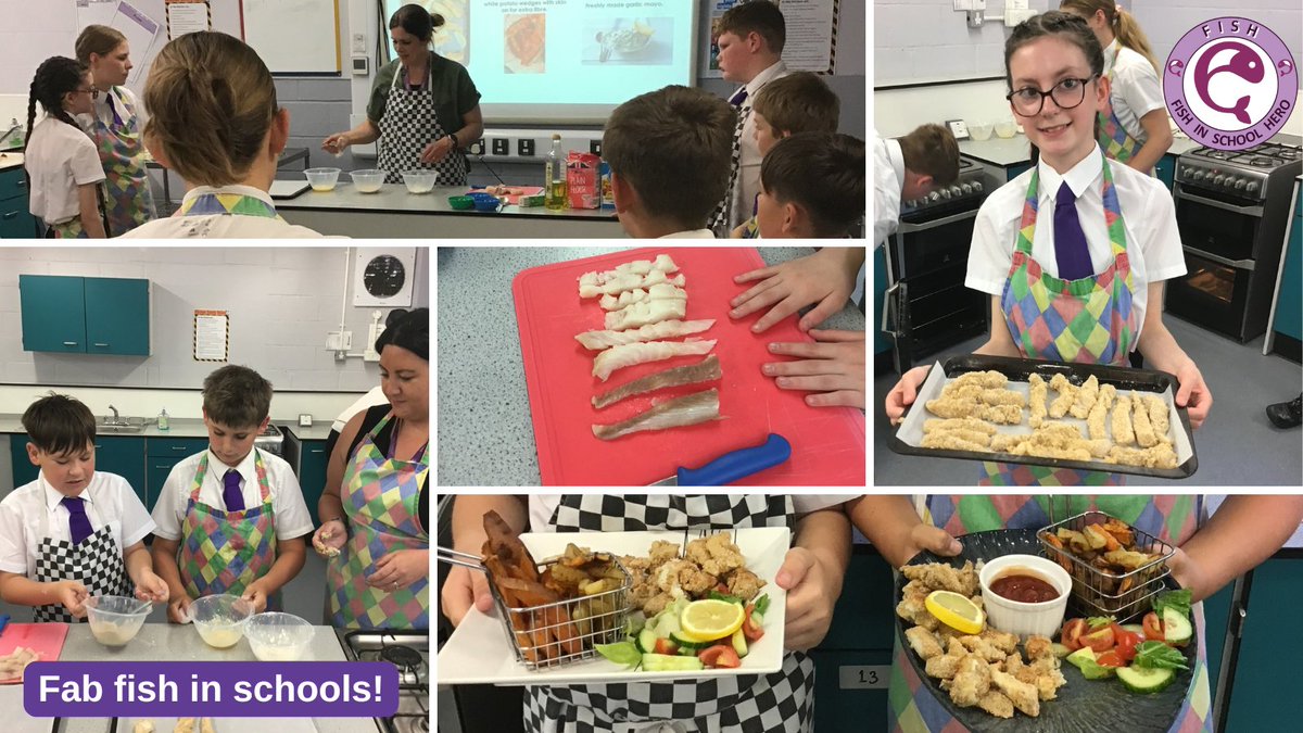 Brilliant to see the winning school for 'Head of Fish' getting hands on &amp; being real #FishHeroes!

Loving the homemade fish fingers, with a tasty fresh salad! 

🥳🎖️🎊 Congrats to you all!
