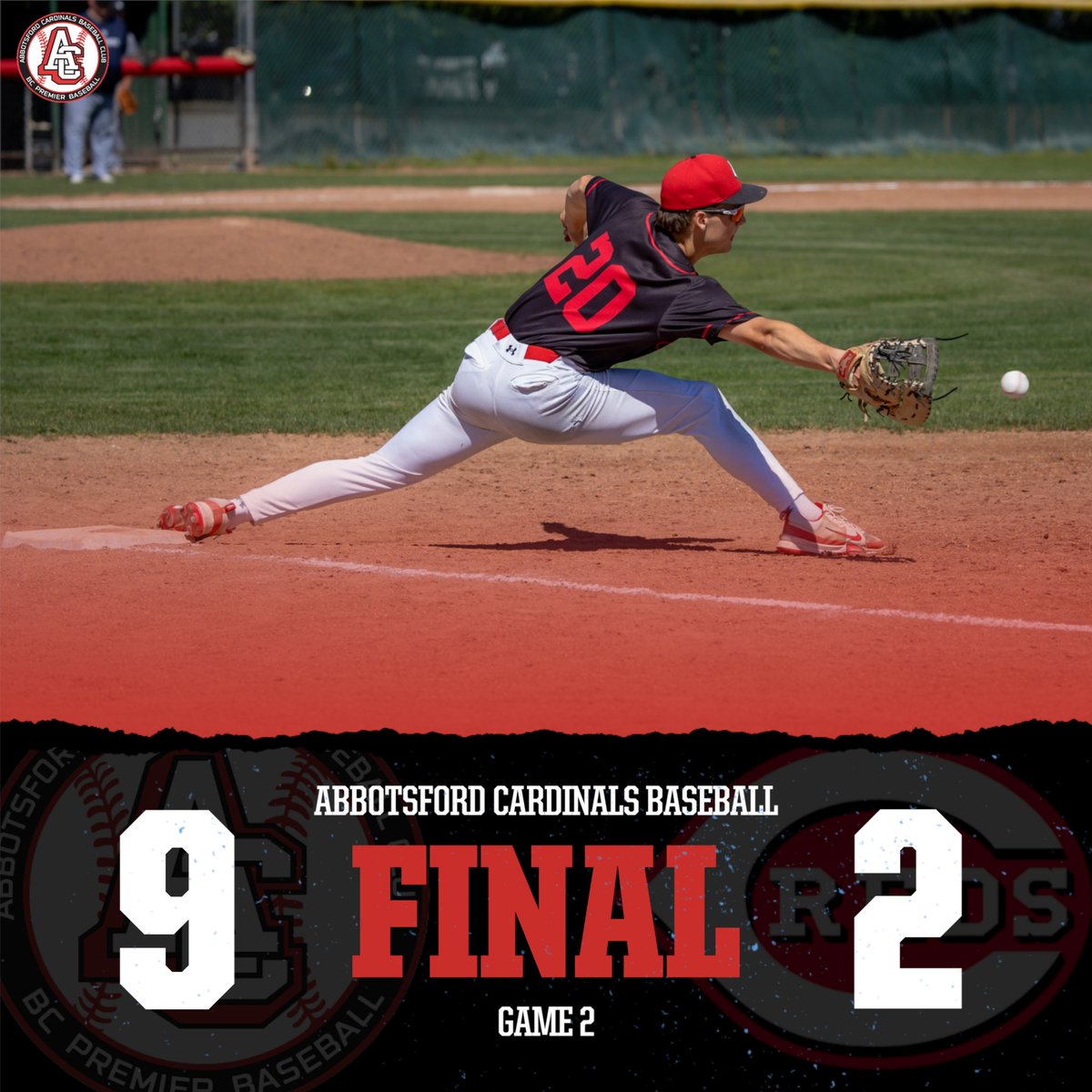 🚨FINAL🚨

Winners of 5 straight, and 11 of the last 12, the Cardinals took both games on Thursday vs Coquitlam!

We return to action on the road, traveling to Coquitlam to finish out the 4 game series!

#GoCards #THEYGOTUS