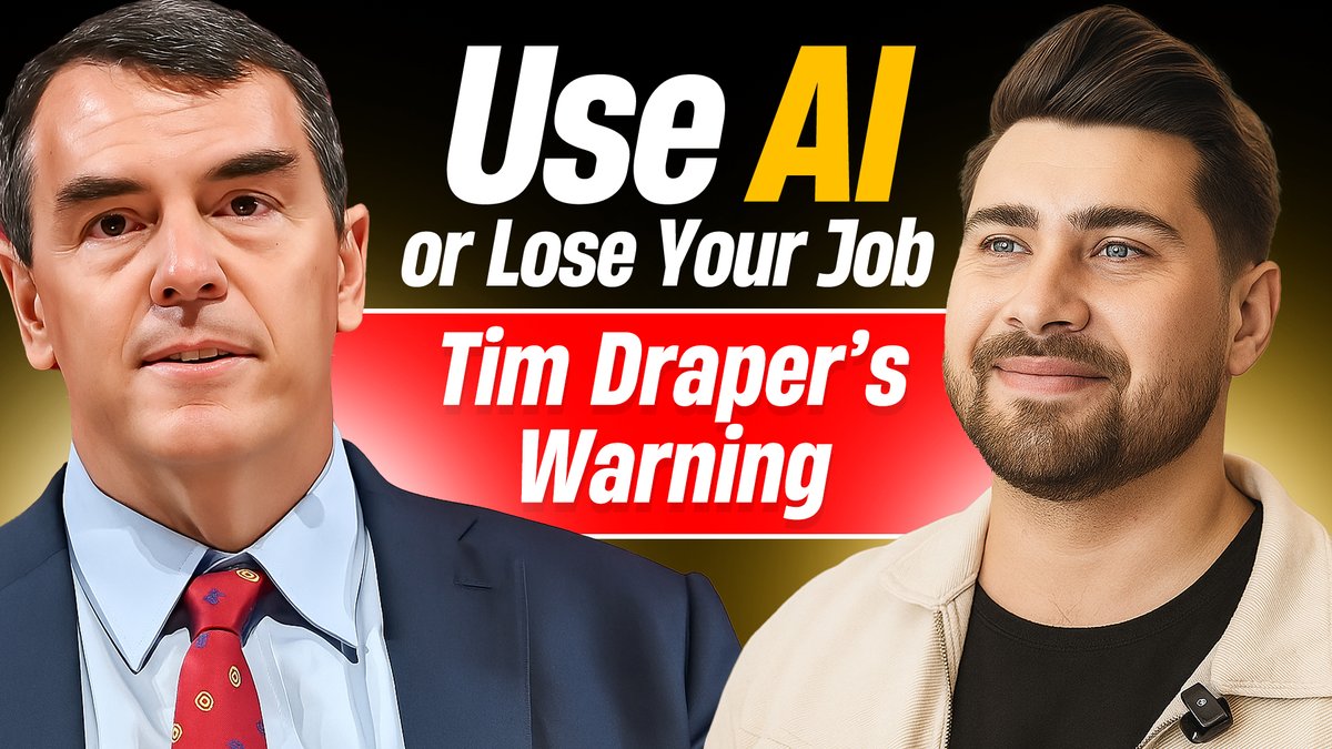 _MichaelCoppola's tweet image. 🎙️ I had the pleasure of speaking with @TimDraper about how AI is reshaping business and work.
He goes deep on:
🤖 His 5 AI clones
💰 Bitcoin &amp;amp; decentralization
🎓 Collapse of traditional education
⚠️ Survival tips for founders
🎧 Watch here → youtu.be/pAXyN2Gos0w?si…
#TimDraper