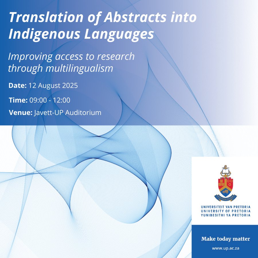 DSFSI_Research's tweet image. We’re making UP research accessible in Sepedi, isiZulu, & Afrikaans!
Launching the Translation of Abstracts Project: real collaboration + AI, real impact.
Event: 12 Aug, 09:00–12:00, Javett Auditorium/Online.
Details: dsfsi.co.za/blog/library-d…
RSVP: up-za.libcal.com/event/14796230