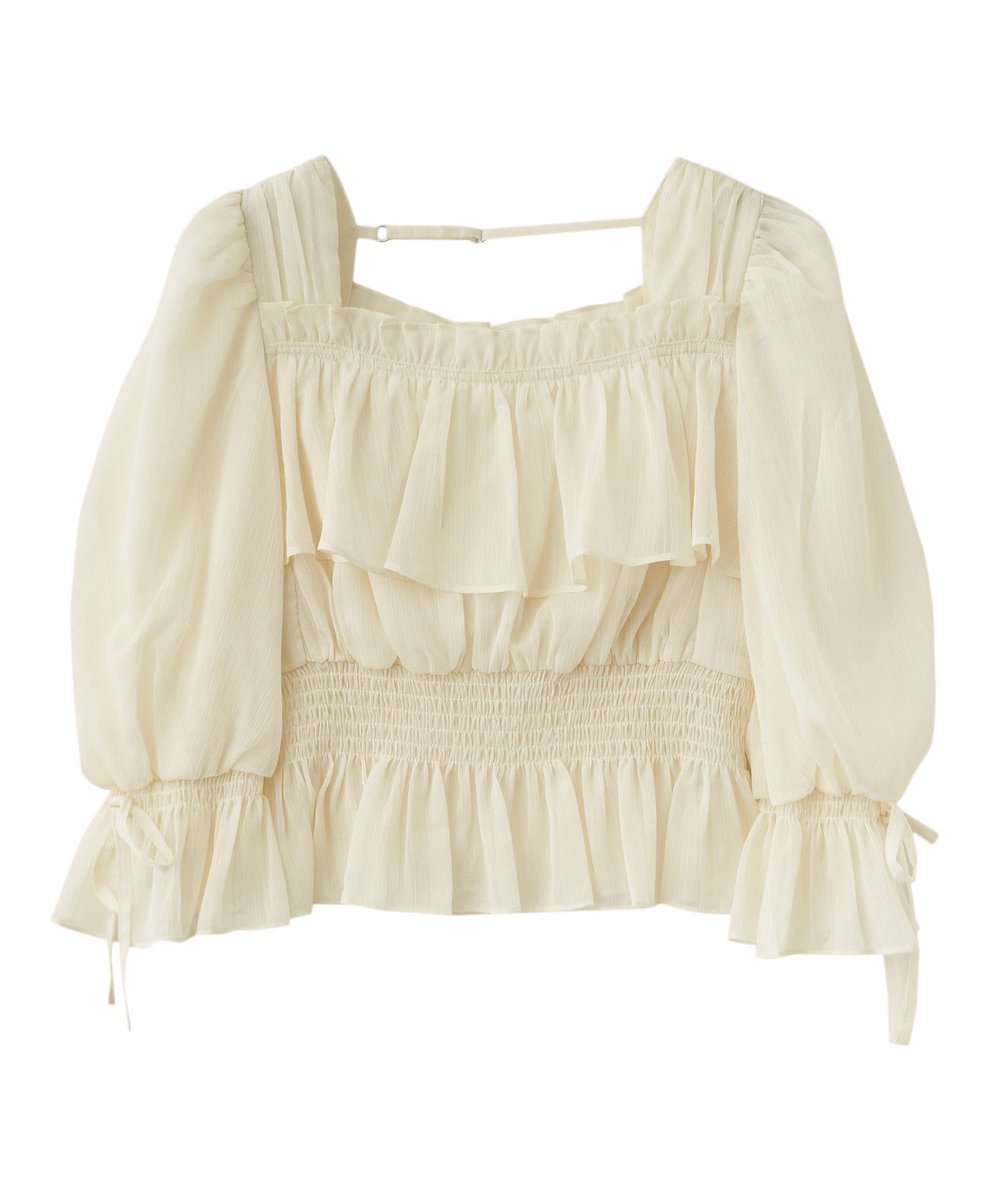 再入荷 】 オフショルライクシアーブラウス ¥9,350（tax in） color 