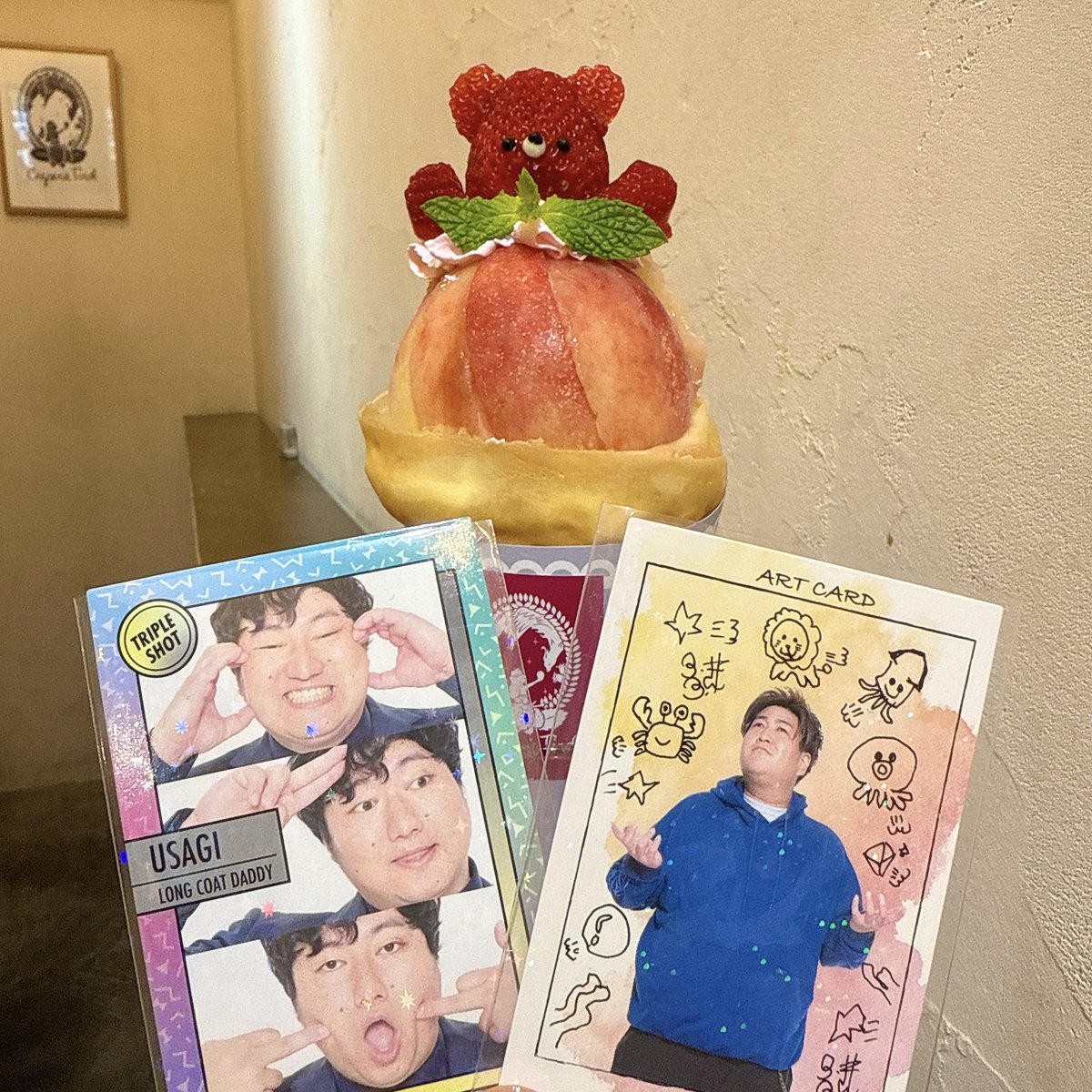 TANiyLDVbWyasOL's tweet image. きゃわいい〜〜〜＆おいし〜〜かった🥰🧸
（こちんぐのグッズ類持ってないので、うさきんだけ…😖）
#うさいしきんのマイマップ