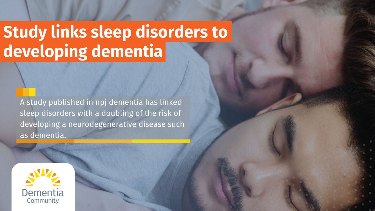 JDementiaCare's tweet image. A study published in npj dementia has linked sleep disorders with a doubling of the risk of developing a neurodegenerative disease such as dementia.
Read More: buff.ly/5FxEDYG