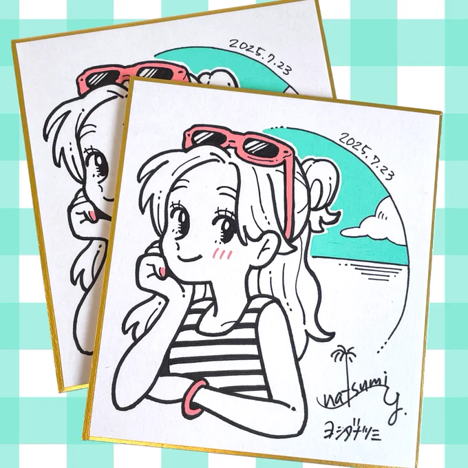🌺Wなつみ展「723」プレゼントキャンペーン🌺

◼︎A賞 : イラスト入りサイン色紙 : それぞれ2名
◼︎B賞 : 非売品KVポストカード : 10名(2人のサイン)
◼︎723賞 : 全国のなつみさんは、B賞プレゼント

✶応募期間✶
07/09(水)〜07/18(金)

ご応募はInstagramから!
https://t.co/8Nkhro7lU5 