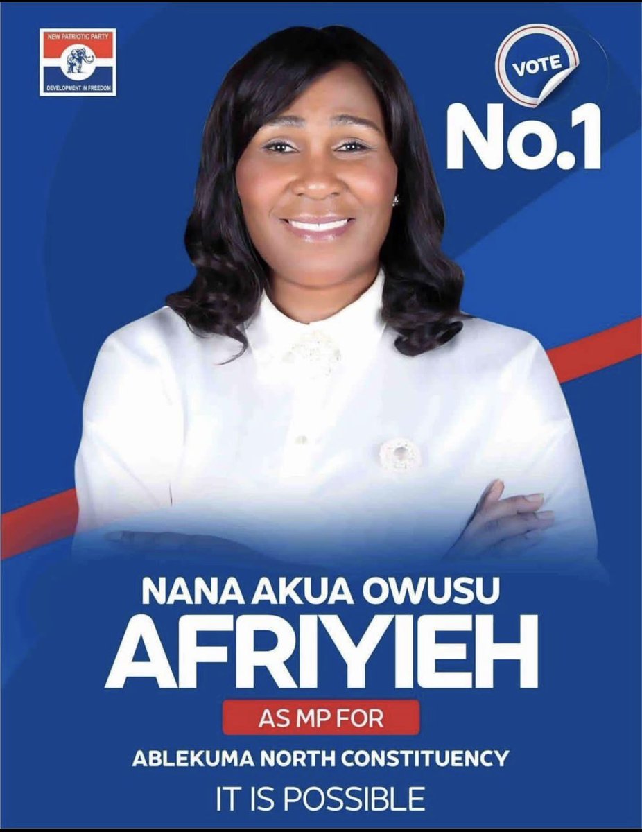 #VoteNumber1 
#VoteNanaAkuaOwusuAfriyie
#VoteNPP