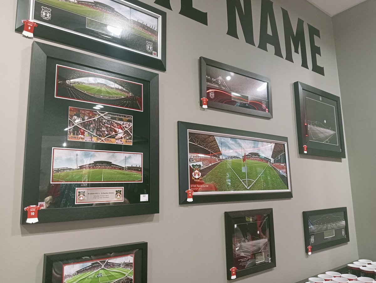 WelshBeastTV's tweet image. Some mint pictures in the new @Wrexham_AFC club shop