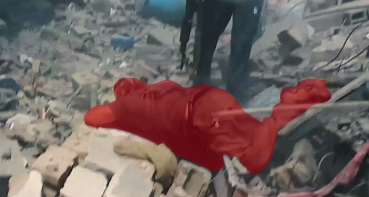 karaokecomputer's tweet photo. This is such an iconic image. You just know the Qassam editor was having a full fit of the giggles as he traced the red outline around this sack of potatoes https://t.co/5C8daTXI4z