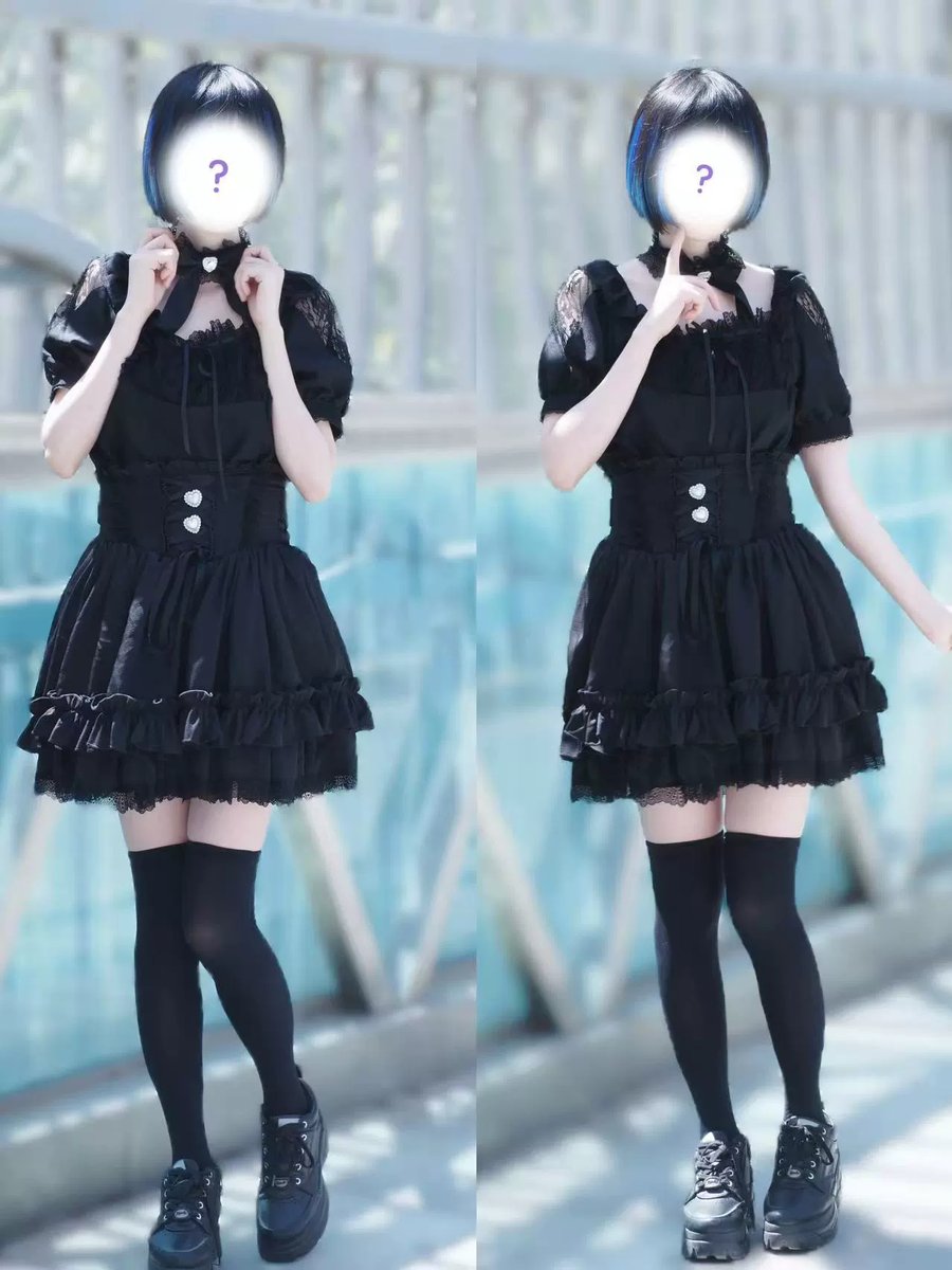honeywardrobe07's tweet image. &lt;New In&gt;
Timeless black-and-white combo with delicate lace accents creates elegant Jirai Kei style 🖤🤍🎀.
Price: $20.99 - $43.99
Purchase at: honeywardrobe.com/collections/20…
#HoneyWardrobe #JiraiKei #BlackAndWhite #LaceAccent #ClassicStyle #ElegantLook