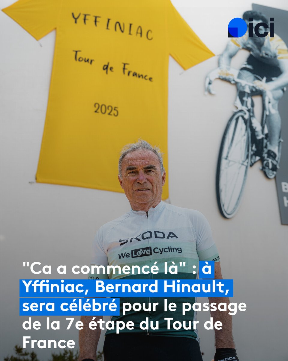 Alors que le peloton lui rendra hommage en passant à Yffiniac pour le 40e anniversaire de sa dernière victoire sur le Tour de France, on a roulé avec Bernard Hinault sur ses routes d’enfance

➡️ l.ici.fr/1hU