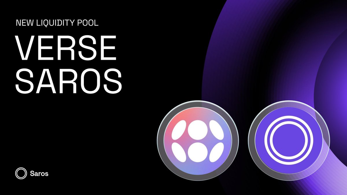 Saros (@saros_xyz) on Twitter photo $VERSE is now live on Saros📢
From the virtual realm to real DeFi – the official token of <a href="/VerseWorld/">Verse World</a> has landed on Saros DEX.
Add liquidity to $VERSE pools on Saros and start earning now!🌊 $VERSE is now live on Saros📢
From the virtual realm to real DeFi – the official token of <a href="/VerseWorld/">Verse World</a> has landed on Saros DEX.
Add liquidity to $VERSE pools on Saros and start earning now!🌊