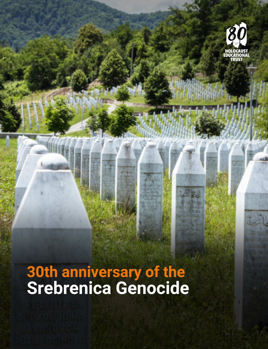 Today is the 30th anniversary of the Srebrenica Genocide. We join <a href="/SrebrenicaUK/">Remembering Srebrenica</a> in remembering the thousands of people murdered.