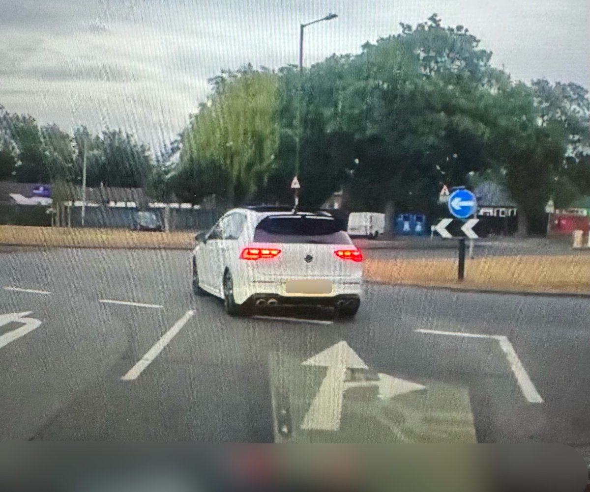 Trafficwmp's tweet image. #RoadCrimeTeam saw this Golf R driving erratically before it failed to stop & was pursued to Sparkbrook. The driver decamped & once caught we found the car was stolen, he was disqualified & had removed an ankle tag issued to him only 2 days earlier for other offences. #Remanded