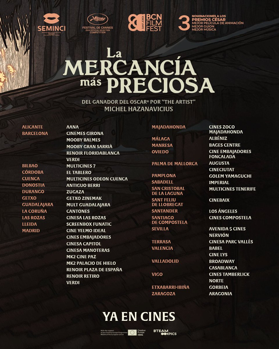Michel Hazanavicius, el ganador del Oscar por The Artist, transforma la crueldad del mundo en una historia profundamente humana.

💔 #LaMercancíaMásPreciosa, una película sobre el Holocausto como nunca antes se había contado.

📅 YA EN CINES

*With the support of the Creative