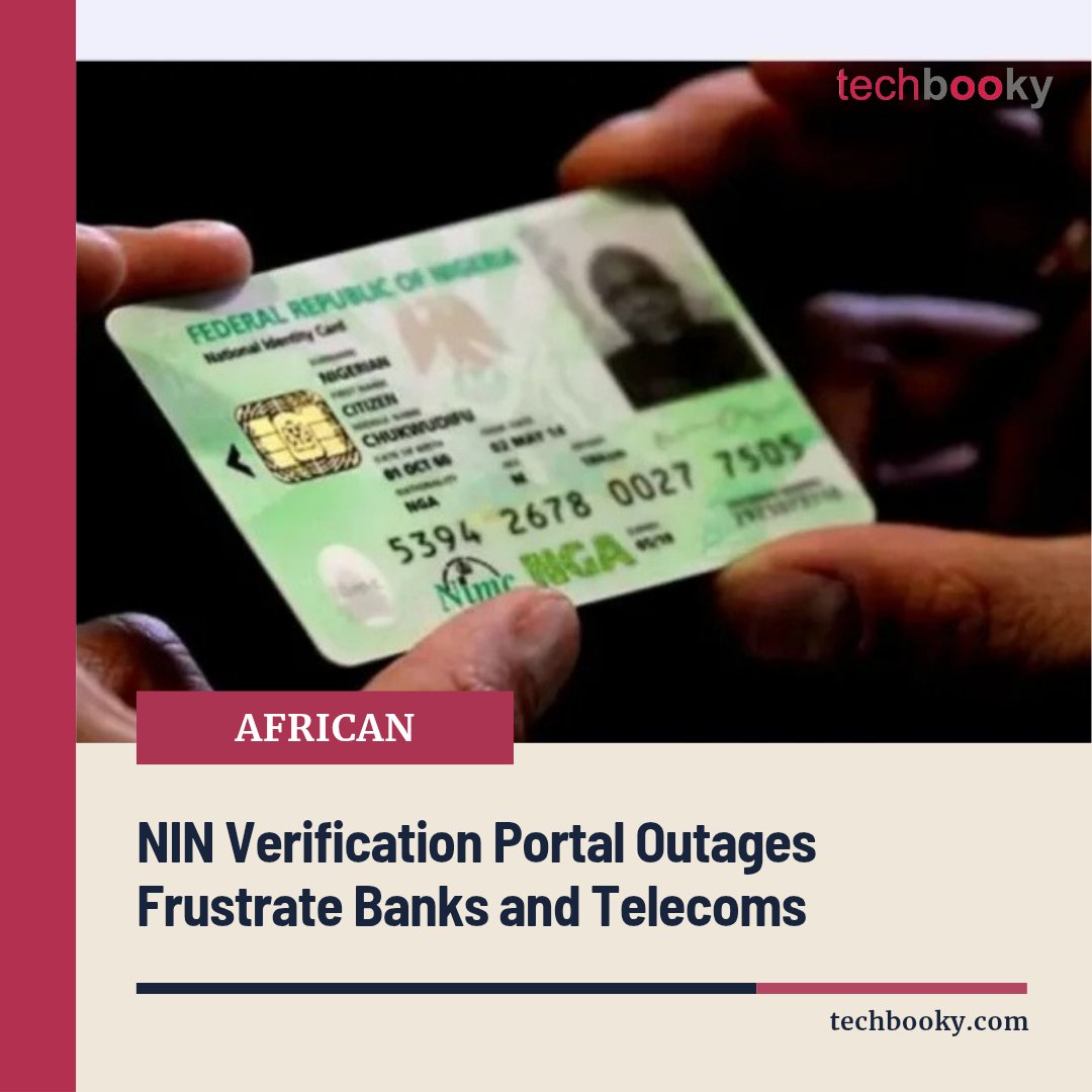 techbooky's tweet image. NIN Verification Portal Outages Frustrate Banks and Telecoms

The ongoing outages on the NIN verification portal have caused banks and telecom firms (telcos) to be frustrated wit...

Tap to read more
👉 
🔗techbooky.com/nin-verificati…

#tech #technews #africantech #nimc #techbooky