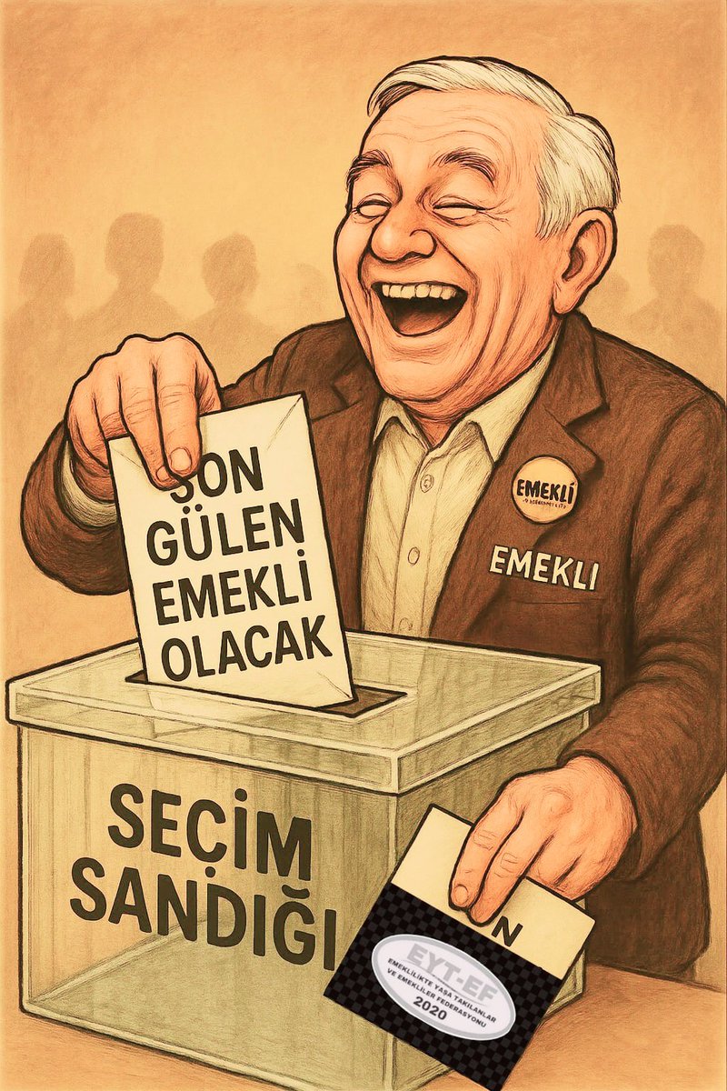 EYT & EF Arzu LASTİKCİ (@arzulastikci) on Twitter photo TAG
👇
#SonGülenEmekliOlacak
O gülenler bilmelidir ki ;
#Emekliler yapılan aşağılanmayı Unutmayacak !
Sosyal Devlet ilkelerini çiğneyen
her davranış ve cüretin bedeli,
SANDIKTA en ağır bir şekilde
ÖDETİLECEKTİR !
#5000KısmideGülecek
<a href="/RTErdogan/">Recep Tayyip Erdoğan</a>
<a href="/_cevdetyilmaz/">Cevdet Yılmaz</a>
<a href="/isikhanvedat/">Prof. Dr. Vedat Işıkhan</a> TAG
👇
#SonGülenEmekliOlacak
O gülenler bilmelidir ki ;
#Emekliler yapılan aşağılanmayı Unutmayacak !
Sosyal Devlet ilkelerini çiğneyen
her davranış ve cüretin bedeli,
SANDIKTA en ağır bir şekilde
ÖDETİLECEKTİR !
#5000KısmideGülecek
<a href="/RTErdogan/">Recep Tayyip Erdoğan</a>
<a href="/_cevdetyilmaz/">Cevdet Yılmaz</a>
<a href="/isikhanvedat/">Prof. Dr. Vedat Işıkhan</a>