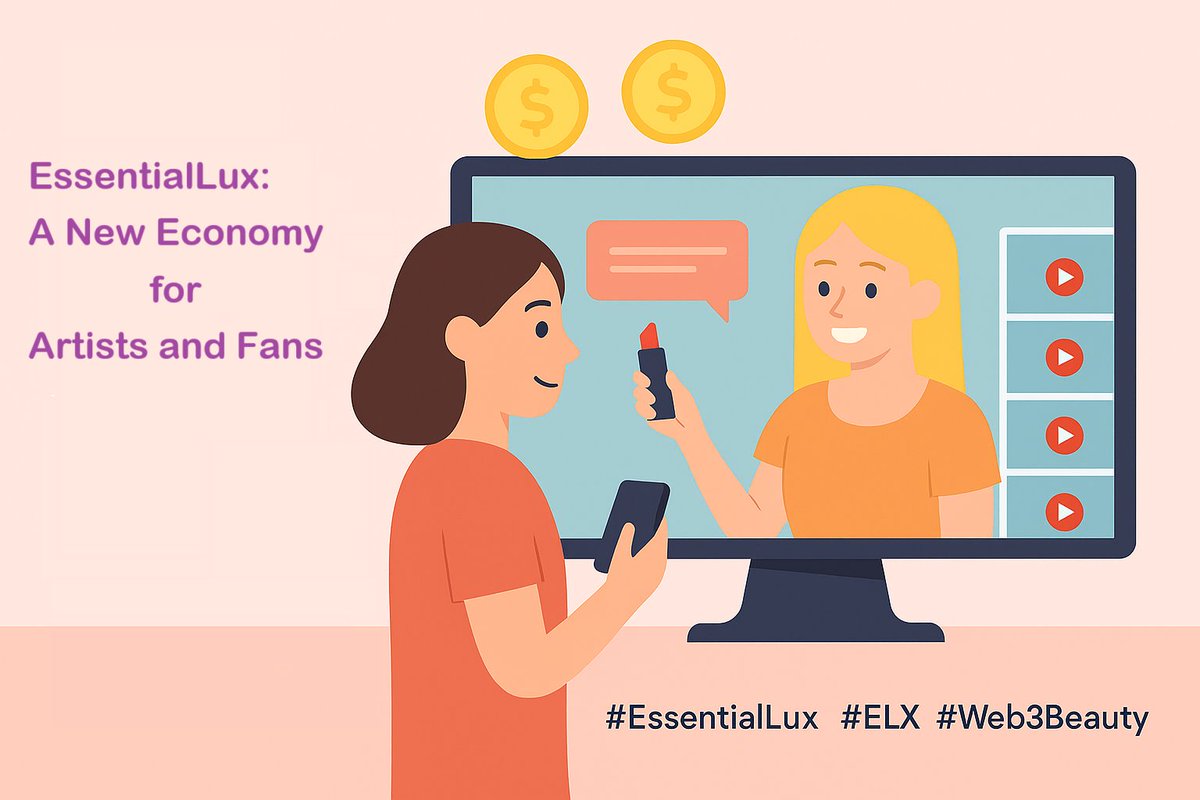 ESSENTIALLUX_'s tweet image. 💄 EssentialLux: A New Economy for Artists and Fans
Most platforms still run the same old way. A few companies pull the strings, decide what gets seen, and keep the biggest share of the profits. EssentialLux changes that by introducing artist pools, a Web3-powered way for…