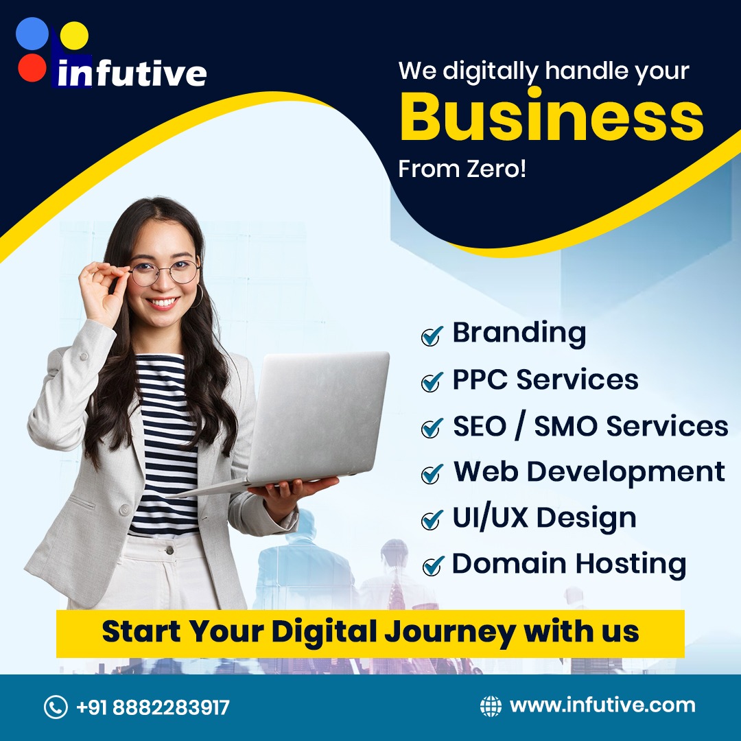 InFutiveTech's tweet image. Kickstart your brand’s digital transformation with Infutive! 🌐

#DigitalMarketing #WebDevelopment #SEO #Branding #UIUXDesign #PPCServices #DomainHosting #OnlineBusiness #Infutive #GrowWithInfutive #StartYourDigitalJourney