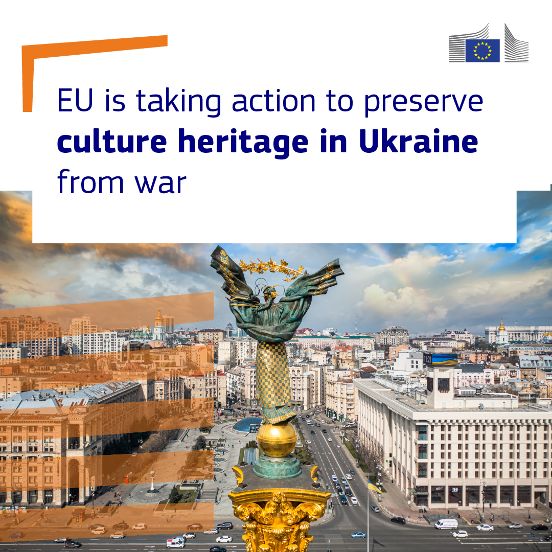 We reaffirm our support at the Ukraine Recovery Conference.
As Russia continues to attack Ukraine’s cultural heritage, Team Europe remains united in protecting its identity, resilience and recovery.

This year, our support grows to €7M, reaching over €50M since 2022.