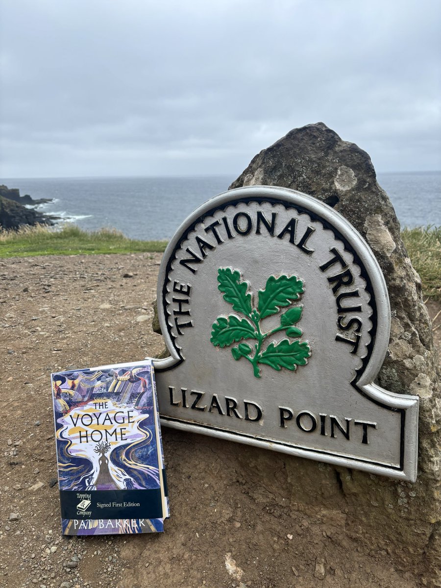 Mrs Kerr enjoyed one of her holiday reads in an interesting location before her own journey home.