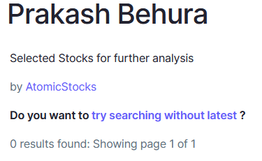 Countdown begins today for our stock screener

Who's been waiting for this?

#stockmarketcrash #niftycrash #nifty