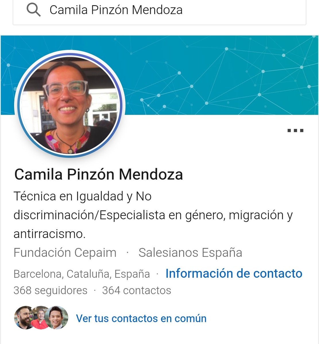 La Camila és "especialista en gènere, migració i antiracisme", un altre exemple de com fer del drama un negoci. Treballa a la Fundació Cepaim, que ni sabíem que existia. Només el 2019 va rebre quasi 70 milions d'euros de diners públics a tot l'Estat