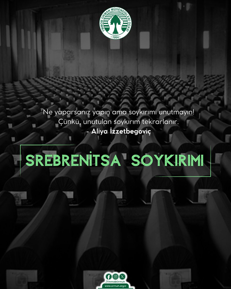 11 Temmuz 1995!
Srebrenitsa Katliamı'nın 30. yıl dönümünde soykırıma uğrayan Bosnalı kardeşlerimizi saygı ve rahmetle anıyoruz.