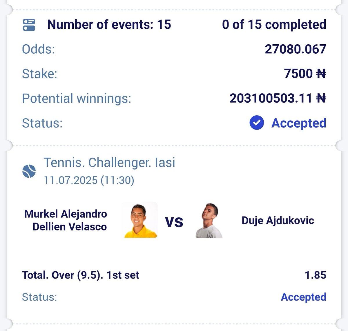 7500 to win 200 Million

M2G2B - 27K Odds

Don't have a Paripesa Account?
Register using this link
Use the Promo code: LOVEB3RD

paripesa.bet/loveb3rd
Bet Responsibly 🔞