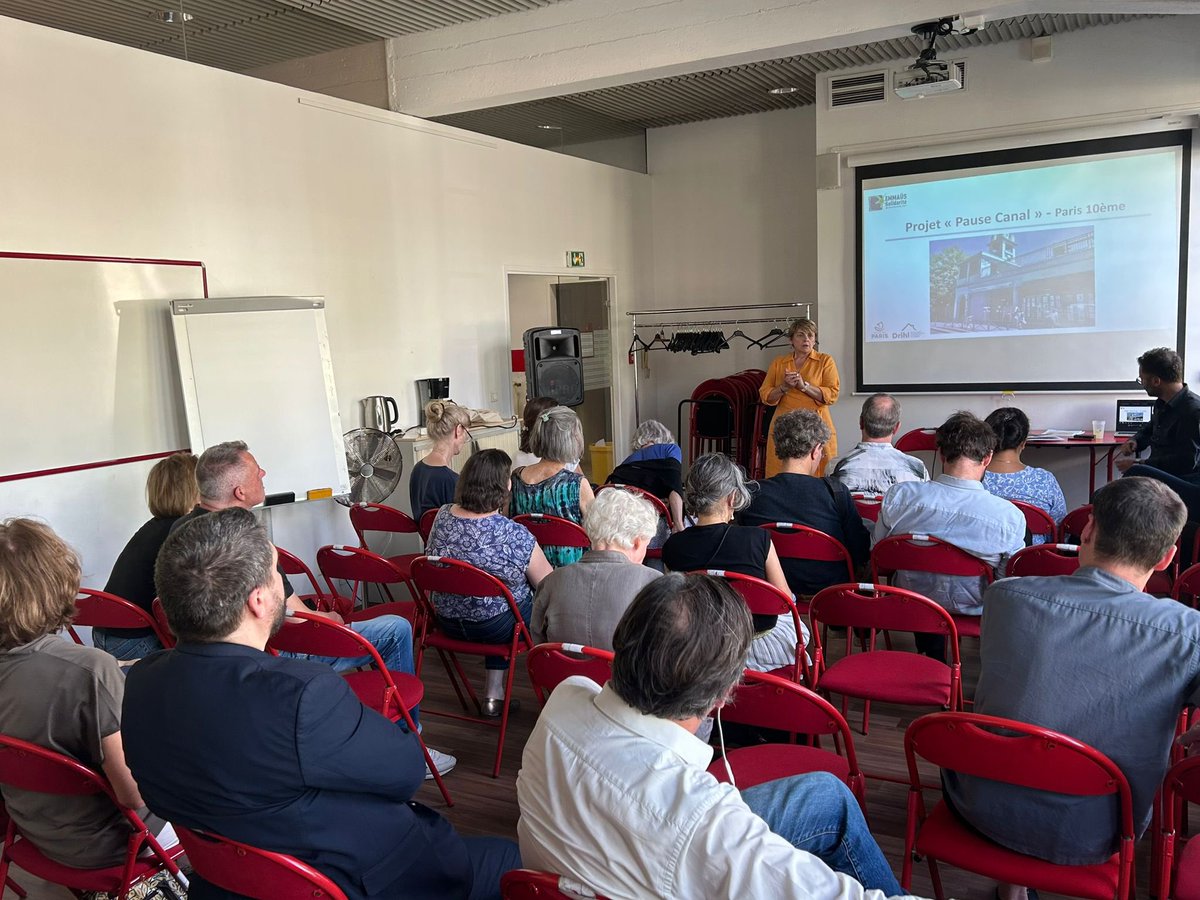 ACORDEBARD's tweet image. Présentation de Pause Canal, projet issu du Budget Participatif construit avec @EMMAUSolidarite pour renforcer l’accompagnement des personnes sans-abri dans le 10e avec:
🎒 Bagagerie de 88 casiers
🫶 Espace d’accueil, repos, répit
💌 Lieu de domiciliation & accompagnement social