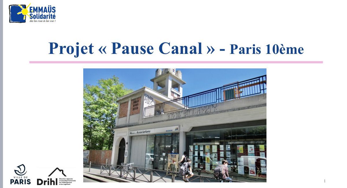ACORDEBARD's tweet image. Présentation de Pause Canal, projet issu du Budget Participatif construit avec @EMMAUSolidarite pour renforcer l’accompagnement des personnes sans-abri dans le 10e avec:
🎒 Bagagerie de 88 casiers
🫶 Espace d’accueil, repos, répit
💌 Lieu de domiciliation & accompagnement social