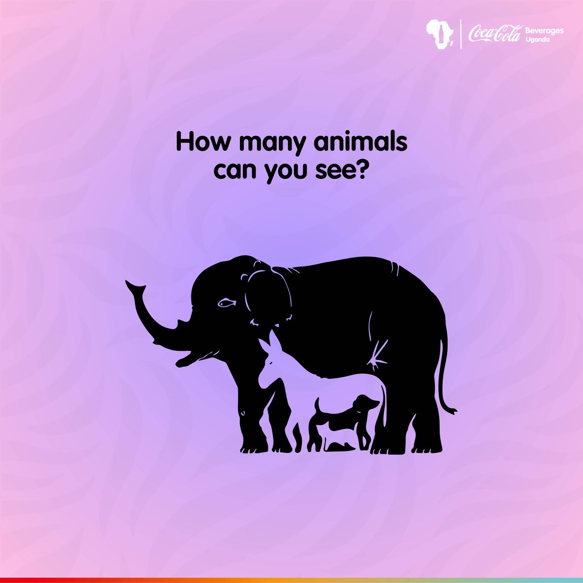 CocaColaBevUg's tweet image. Think you you've got sharp eyes? 👀 Count the animals in this image and drop your answer below! Let's see who got the wildest vision!
#FunFriday
#RealMagic
#RefreshUG
#CCBU