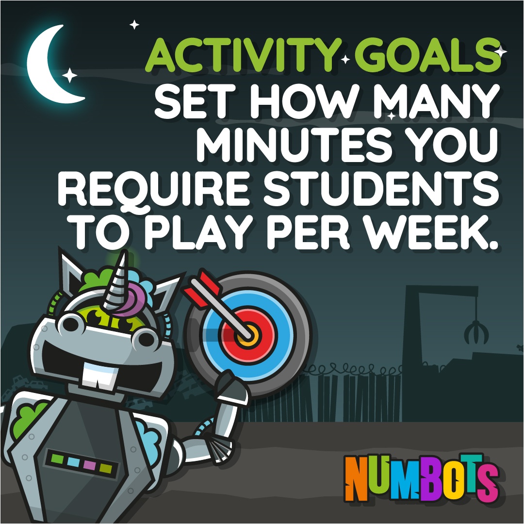 numbots's tweet image. 🎯 Set how long you&apos;d like students to play on NumBots each week!⁠
⁠
🔗 Want more tips? Visit this link: tinyurl.com/mr3463py