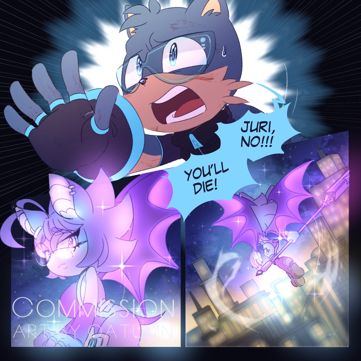 finn_ette's tweet image. Comic Comm!ss!on for @unovakuro ! thank you so much! #sonicoc