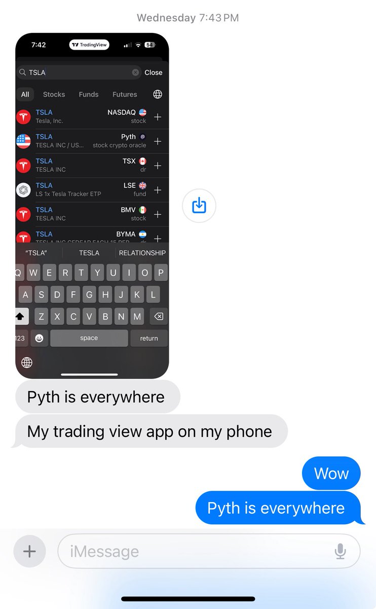 Michael James | Pyth🔮 (@mikejamesx) on Twitter photo Got this text this week from my super normie friend (works in ops at a credit and special situations shop). Do you understand? <a href="/PythNetwork/">Pyth Network 🔮</a> <a href="/tradingview/">TradingView</a> Got this text this week from my super normie friend (works in ops at a credit and special situations shop). Do you understand? <a href="/PythNetwork/">Pyth Network 🔮</a> <a href="/tradingview/">TradingView</a>