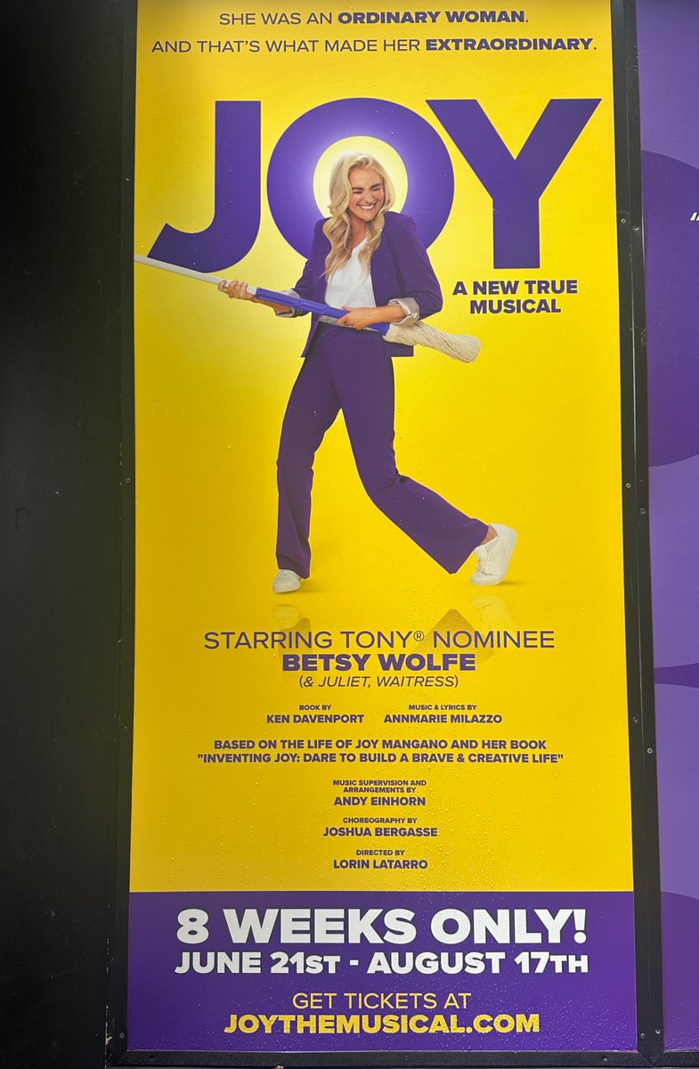 Lorin Latarro (@lorinlatarro) on Twitter photo In previews now. Been a wonderful process directing <a href="/BetsyWolfe/">Betsy Wolfe</a> and our fantastic cast & creative team at Joy. <a href="/JoyMangano/">Joy Mangano</a> what an inspiration!
#mopgirlsummer come check it out. In previews now. Been a wonderful process directing <a href="/BetsyWolfe/">Betsy Wolfe</a> and our fantastic cast & creative team at Joy. <a href="/JoyMangano/">Joy Mangano</a> what an inspiration!
#mopgirlsummer come check it out.