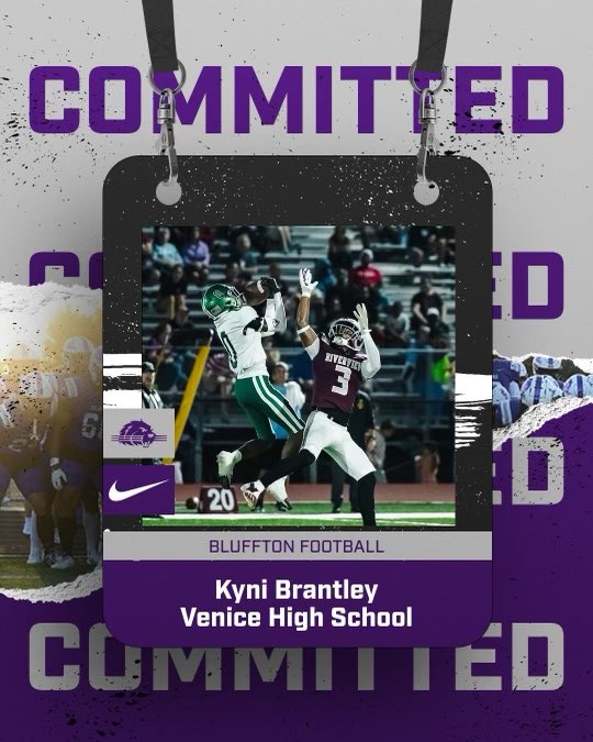 KB5 (@kynibrantley5) on Twitter photo Chang of plans Excited to announce that I’ll be attending Bluffton University💜🦫!! <a href="/CoachHedden/">Chris Hedden</a> <a href="/BlufftonFB/">Bluffton Football</a> Chang of plans Excited to announce that I’ll be attending Bluffton University💜🦫!! <a href="/CoachHedden/">Chris Hedden</a> <a href="/BlufftonFB/">Bluffton Football</a>