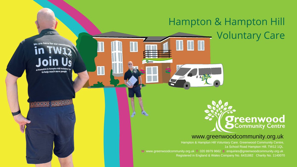Greenwood Community Centre (@gcc_hamptonhill) on Twitter photo See someone in a polo that says “We are here for our community in TW12”? That’s us! Stop and say hi, find out how you can help make a difference with Hampton & Hampton Hill Voluntary Care. 💛
Together, we can reach more people.
#TW12 <a href="/RCVS_Richmond/">RichmondCVS</a> #VolunteerLocally See someone in a polo that says “We are here for our community in TW12”? That’s us! Stop and say hi, find out how you can help make a difference with Hampton & Hampton Hill Voluntary Care. 💛
Together, we can reach more people.
#TW12 <a href="/RCVS_Richmond/">RichmondCVS</a> #VolunteerLocally