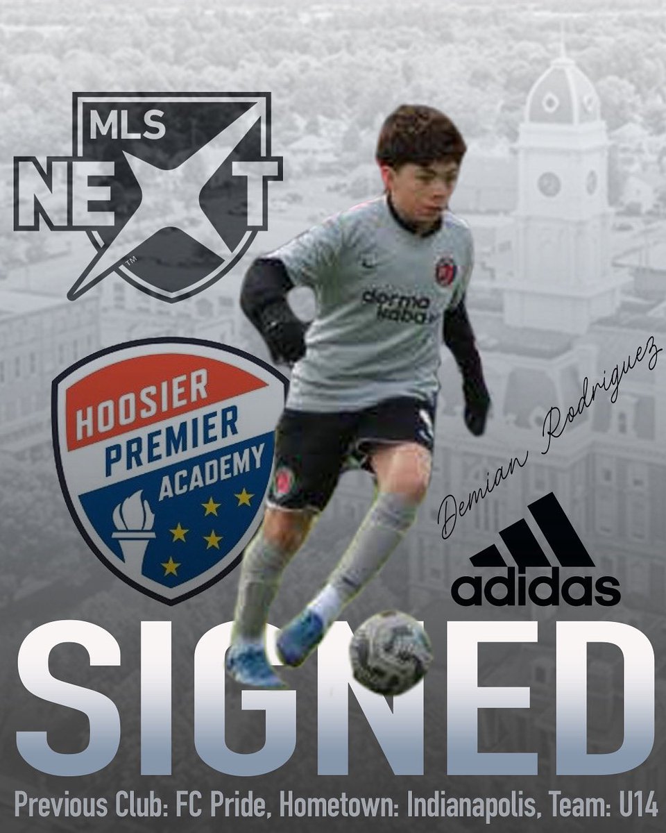 🎉Signed &amp; Ready 🎉

Future 🔒 Dreams ➡️ Action

We’re thrilled to announce that Demian Rodriguez has committed to Hoosier Premier Academy. 

📍U14
🎯Quick. Fearless. High Soccer IQ.
🚀Next Stop: Hoosier Premier Academy

Welcome to the family, Demian. The journey starts now. 🔥