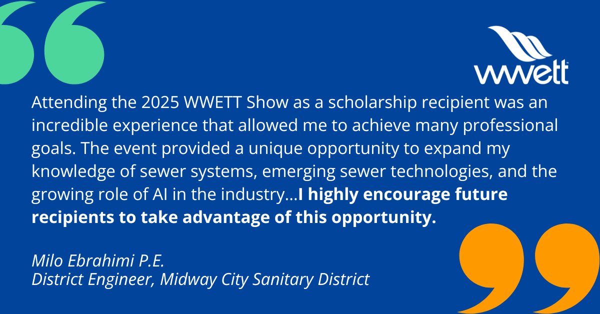 WWETT Show (@wwettshow) on Twitter photo Our Public Sector Scholarship Program recipients are sharing their feedback, and the response speaks for itself.
The Public Sector Scholarship Program is all about bringing valuable insights to those serving our communities every day.
Get the details: utm.io/uiEAV Our Public Sector Scholarship Program recipients are sharing their feedback, and the response speaks for itself.
The Public Sector Scholarship Program is all about bringing valuable insights to those serving our communities every day.
Get the details: utm.io/uiEAV