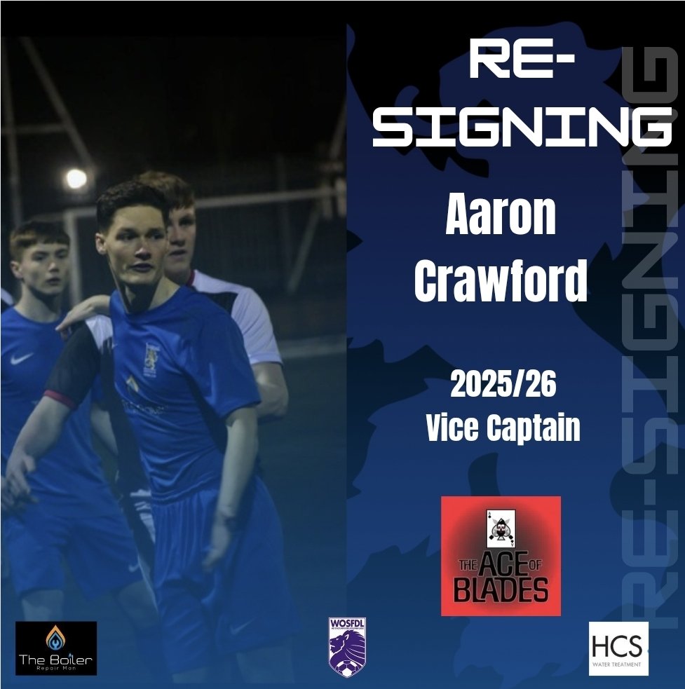 The second confirmed signing for 25/26 season and vice captain is Aaron Crawford.  An industrious forward who works tirelessly for the team and is an important player in all we do.  Aaron has been working hard on his game and has come back to pre season flying.