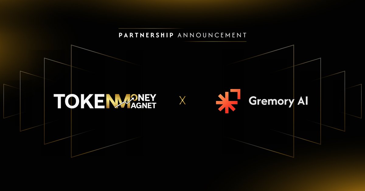 TMMagnet__'s tweet image. 🚀 Partnership Announcement! 🚀
We’re excited to partner with @GremoryAI — a DeFAI agent infrastructure enabling autonomous liquidity optimization across LPs. 🤖💧
Together, we’re bridging tokenized content and AI-powered DeFi, bringing smarter liquidity to the world of RWAs.